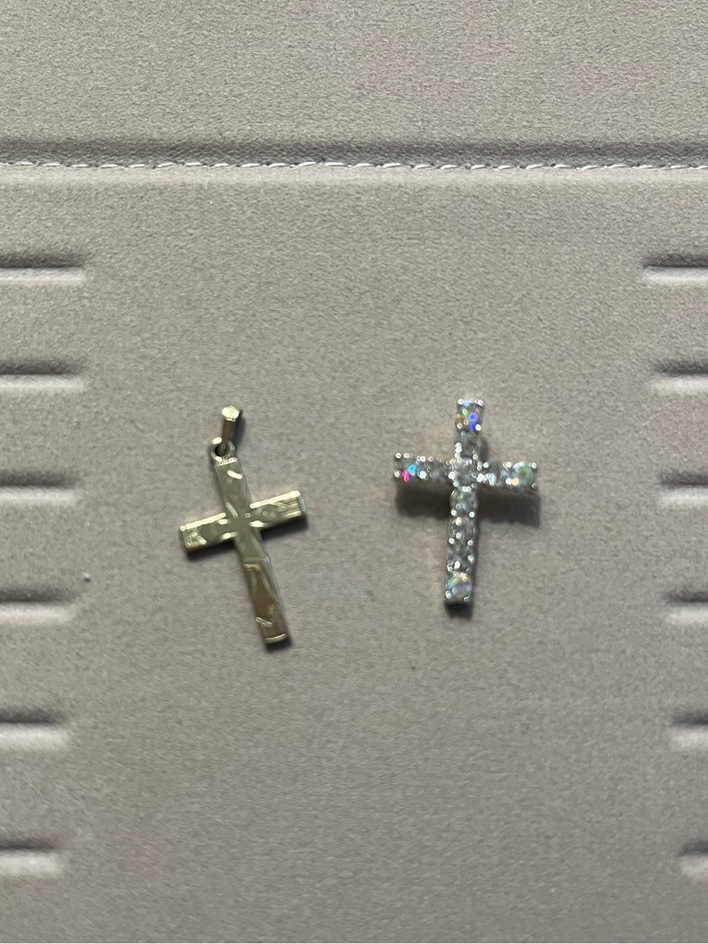 Set of two cross charms